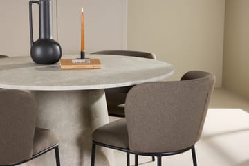 Rund matgrupp Venture Home Brun Beige 4st - Møbler - Bord - Spisegrupper