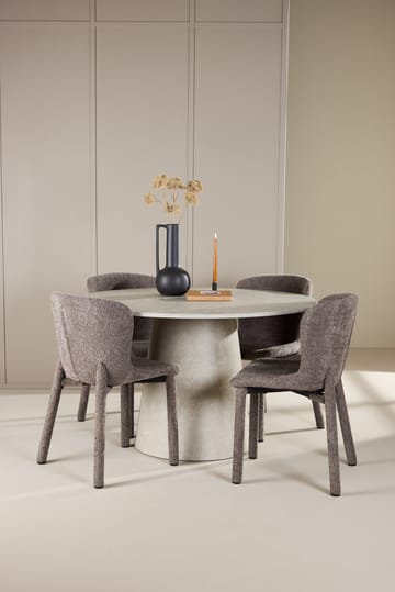 Rund matgrupp Venture Home Brun Beige 4st - Møbler - Bord - Spisegrupper