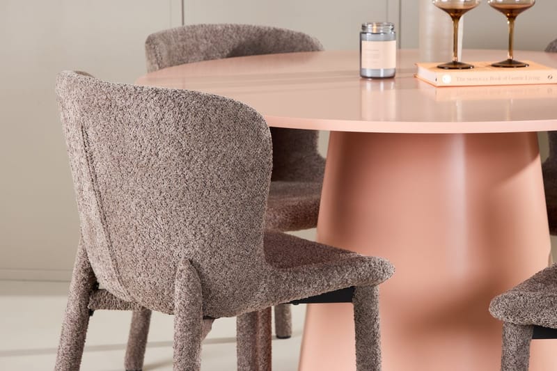 Rund matgrupp Venture Home Brun Koppar 4st - Møbler - Bord - Spisegrupper