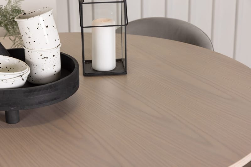 Rund matgrupp Venture Home Grå Ljust trä 4st - Møbler - Bord - Spisegrupper