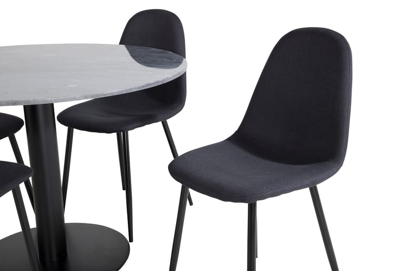 Rund matgrupp Venture Home Grå marmor - Møbler - Bord - Spisegrupper