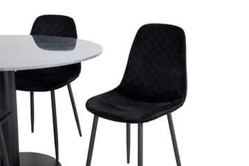 Rund matgrupp Venture Home Grå marmor - Møbler - Bord - Spisegrupper