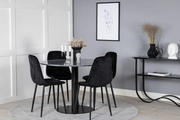 Rund matgrupp Venture Home Grå marmor - Møbler - Bord - Spisegrupper