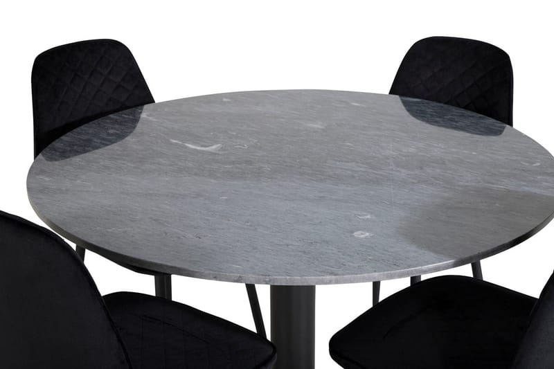 Rund matgrupp Venture Home Grå marmor - Møbler - Bord - Spisegrupper