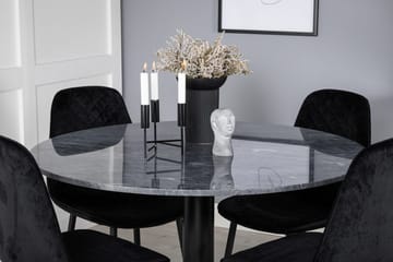 Rund matgrupp Venture Home Grå marmor - Møbler - Bord - Spisegrupper