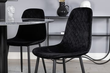 Rund matgrupp Venture Home Grå marmor - Møbler - Bord - Spisegrupper