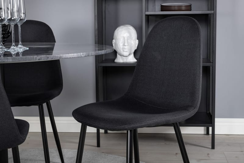 Rund matgrupp Venture Home Grå marmor - Møbler - Bord - Spisegrupper