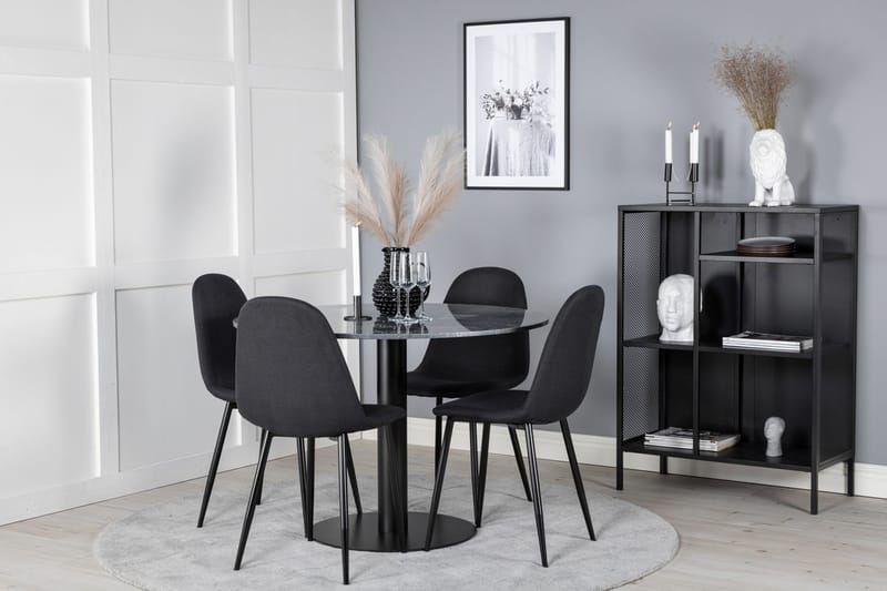 Rund matgrupp Venture Home Grå marmor