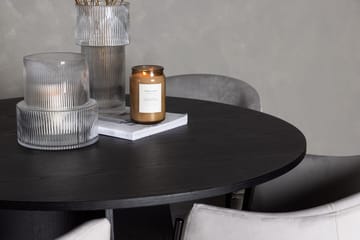 Rund matgrupp Venture Home Grå Svart 4st - Møbler - Bord - Spisegrupper