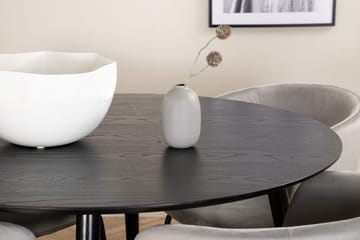 Rund matgrupp Venture Home Grå Svart 4st - Møbler - Bord - Spisegrupper