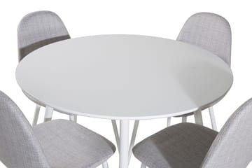 Rund matgrupp Venture Home Grå Vit 4st - Møbler - Bord - Spisegrupper