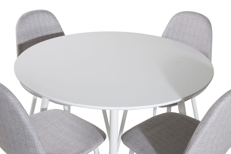 Rund matgrupp Venture Home Grå Vit 4st - Møbler - Bord - Spisegrupper