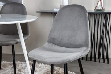 Rund matgrupp Venture Home Grå Vit 4st - Møbler - Bord - Spisegrupper