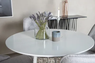 Rund matgrupp Venture Home Ljusgrå Vit 4st - Møbler - Bord - Spisegrupper