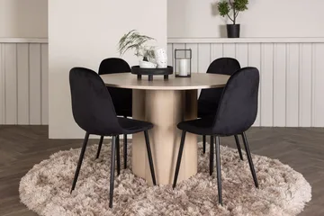 Rund matgrupp Venture Home Ljust trä - Møbler - Bord - Spisegrupper