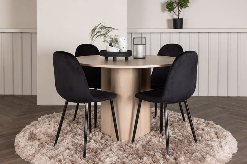 Rund matgrupp Venture Home Ljust trä