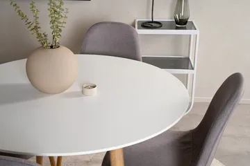 Rund matgrupp Venture Home Mörkbeige Vit Natur - Møbler - Bord - Spisegrupper