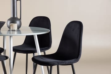 Rund matgrupp Venture Home Svart Grå 4st - Møbler - Bord - Spisegrupper