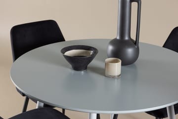 Rund matgrupp Venture Home Svart Grå 4st - Møbler - Bord - Spisegrupper