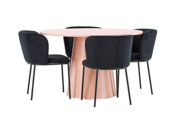 Oransje - svart, beige