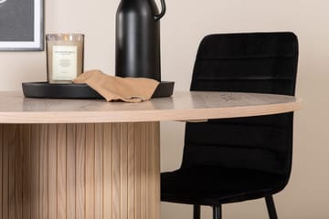 Rund matgrupp Venture Home Svart Ljust trä 4st - Møbler - Bord - Spisegrupper