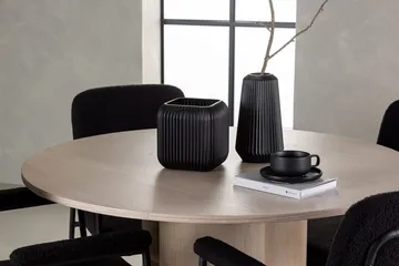 Rund matgrupp Venture Home Svart Ljust trä 4st - Møbler - Bord - Spisegrupper