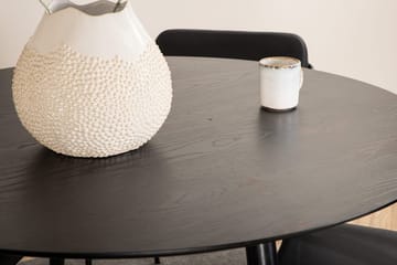 Rund matgrupp Venture Home Svart Svart 4st - Møbler - Bord - Spisegrupper