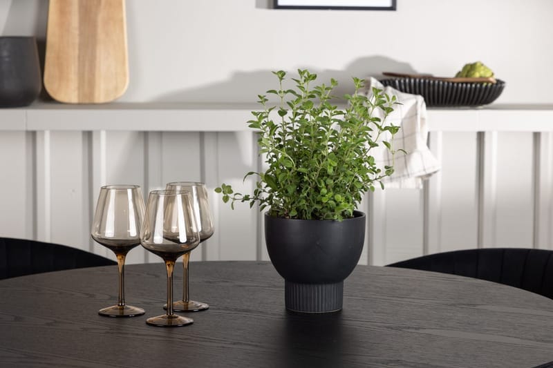 Rund matgrupp Venture Home Svart Svart 4st - Møbler - Bord - Spisegrupper