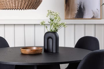 Rund matgrupp Venture Home Svart Svart 4st - Møbler - Bord - Spisegrupper