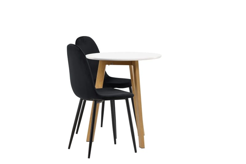 Rund matgrupp Venture Home Svart Vit 2st - Møbler - Bord - Spisegrupper