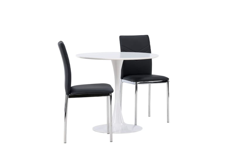 Rund matgrupp Venture Home Svart Vit 2st - Møbler - Bord - Spisegrupper