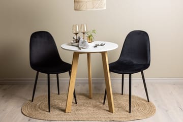 Rund matgrupp Venture Home Svart Vit 2st - Møbler - Bord - Spisegrupper