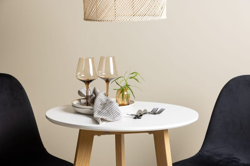 Rund matgrupp Venture Home Svart Vit 2st - Møbler - Bord - Spisegrupper