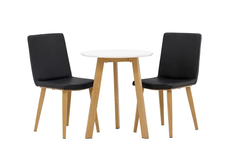 Rund matgrupp Venture Home Svart Vit 2st - Møbler - Bord - Spisegrupper