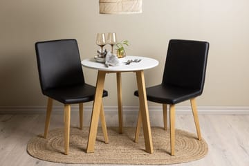 Rund matgrupp Venture Home Svart Vit 2st - Møbler - Bord - Spisegrupper