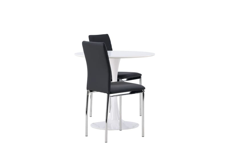 Rund matgrupp Venture Home Svart Vit 2st - Møbler - Bord - Spisegrupper