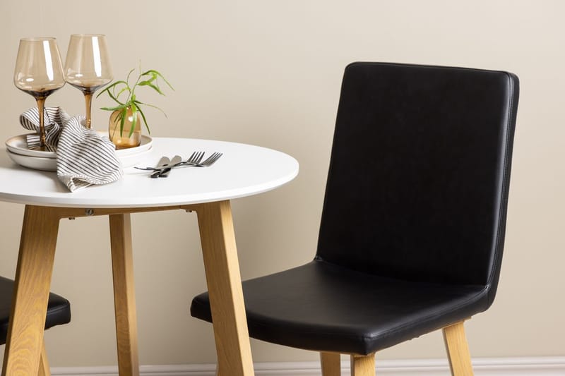 Rund matgrupp Venture Home Svart Vit 2st - Møbler - Bord - Spisegrupper