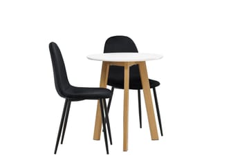 Rund matgrupp Venture Home Svart Vit 2st - Møbler - Bord - Spisegrupper