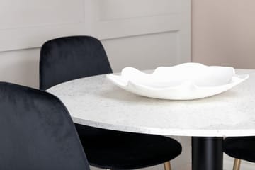 Rund matgrupp Venture Home Svart Vit 4st - Møbler - Bord - Spisegrupper