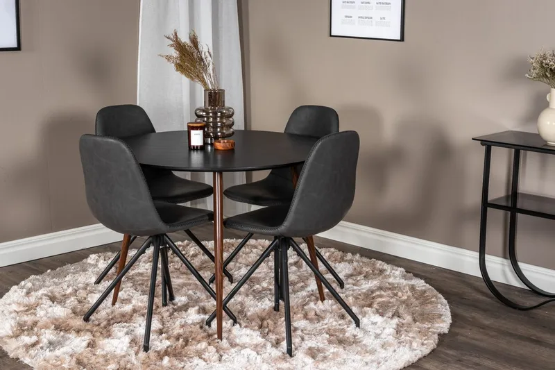 Rund matgrupp Venture Home Svart