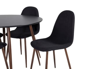Rund matgrupp Venture Home Svart - Møbler - Bord - Spisegrupper