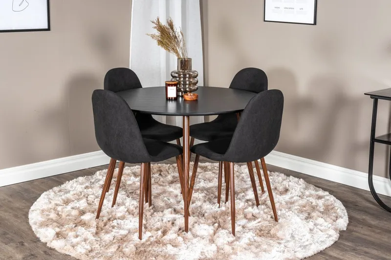 Rund matgrupp Venture Home Svart