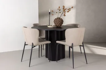 Svart - Vit, beige