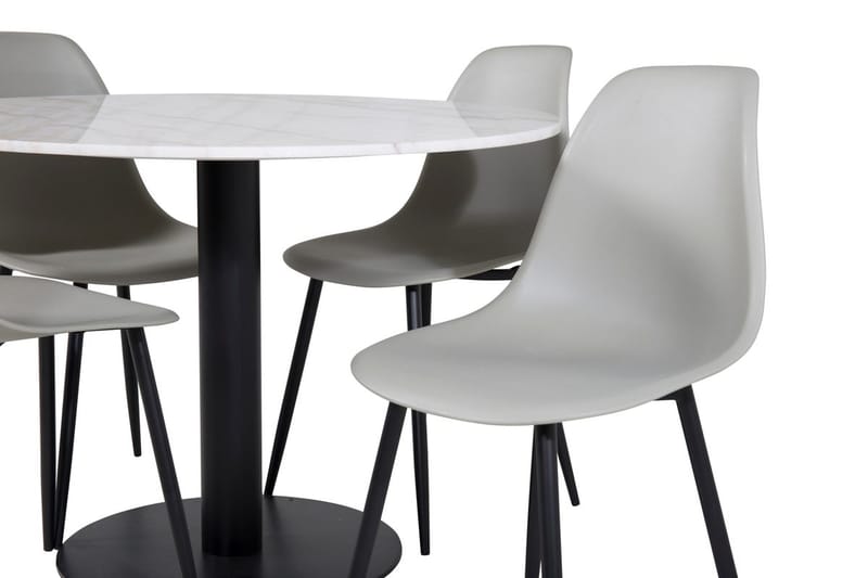 Rund matgrupp Venture Home Vit marmor - Møbler - Bord - Spisegrupper