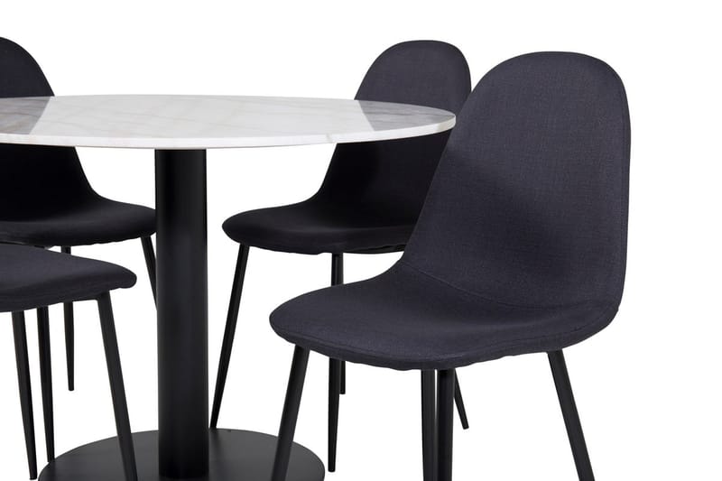 Rund matgrupp Venture Home Vit marmor - Møbler - Bord - Spisegrupper