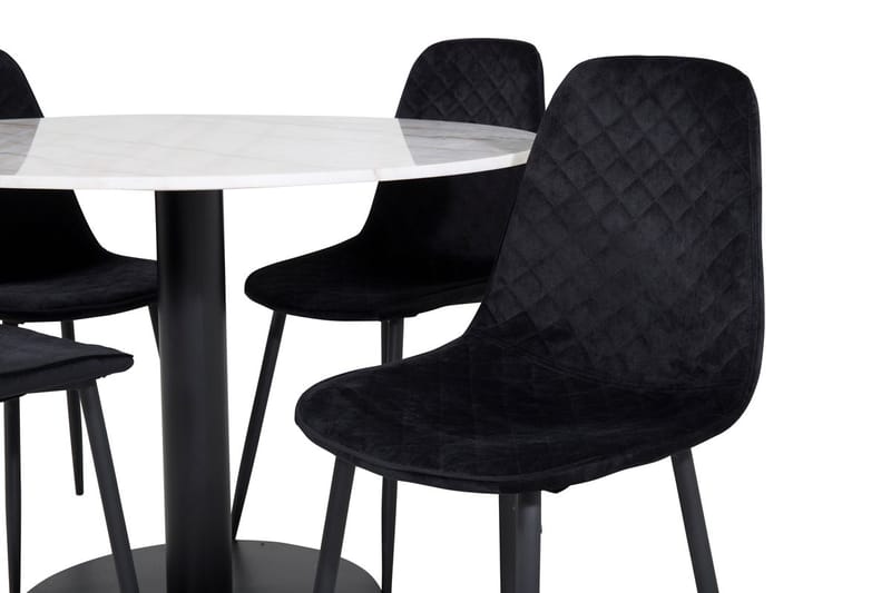 Rund matgrupp Venture Home Vit marmor - Møbler - Bord - Spisegrupper
