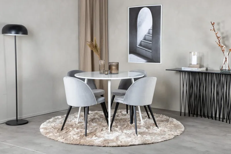 Rund matgrupp Venture Home Vit