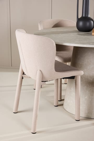Rund spisegruppe Venture Home Lanzo, Astoria Beige Beige 4 stk. - Møbler - Bord - Spisegrupper