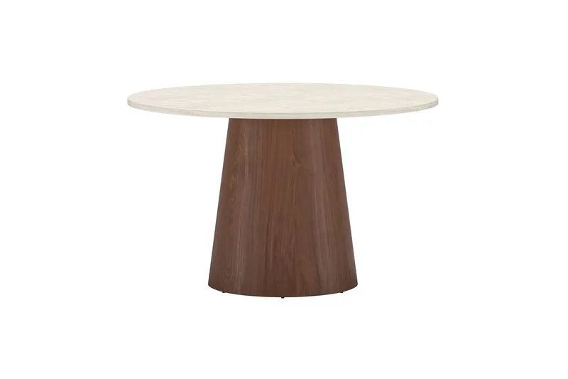 Rundt spisebord Lanzo 120 cm - Beige - Møbler - Bord - Spisebord & kjøkkenbord