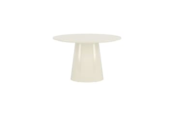 Rundt spisebord Lanzo 120 cm Glossy - Beige - Møbler - Bord - Spisebord & kjøkkenbord